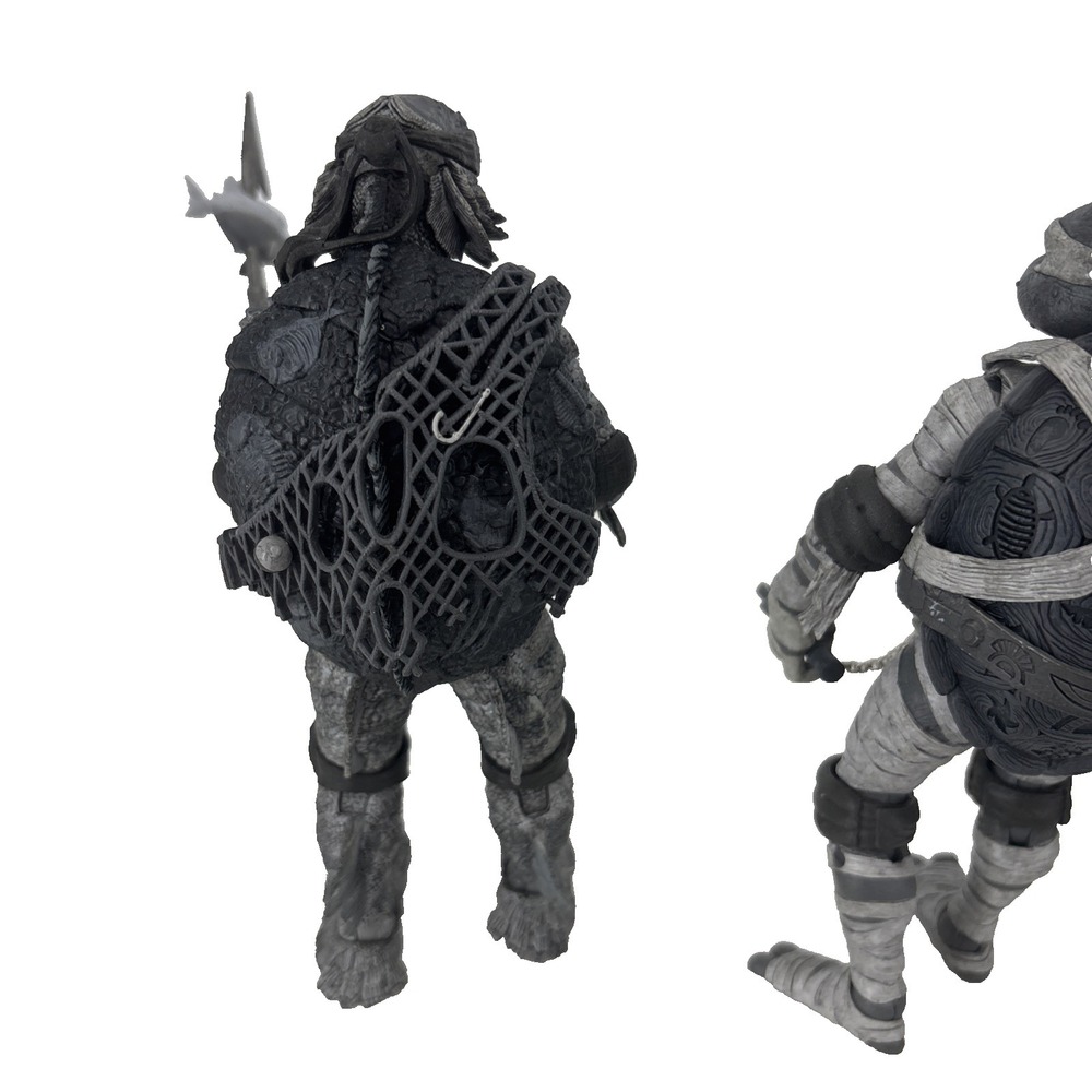 Neca Toys TMNT Universal Monsters Black White Action Figure Lot Set Of 4 - Picture 11 of 11
